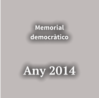 Memorial democràtico    Any 2014